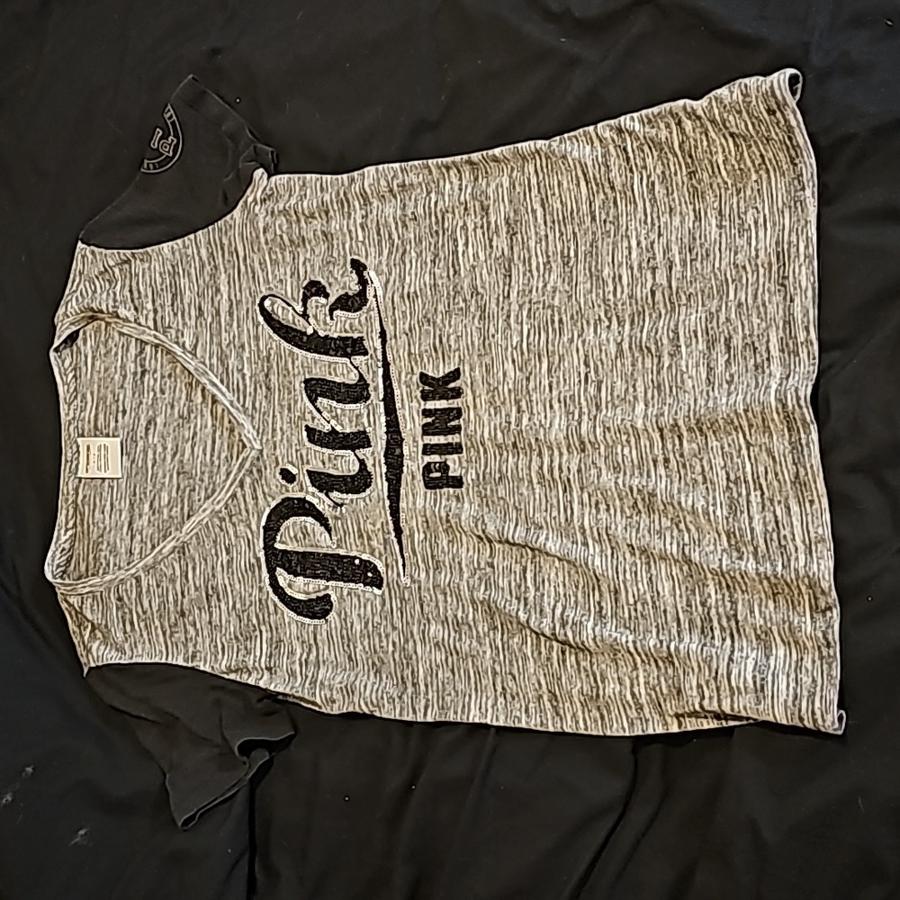 VS Pink sequin tee